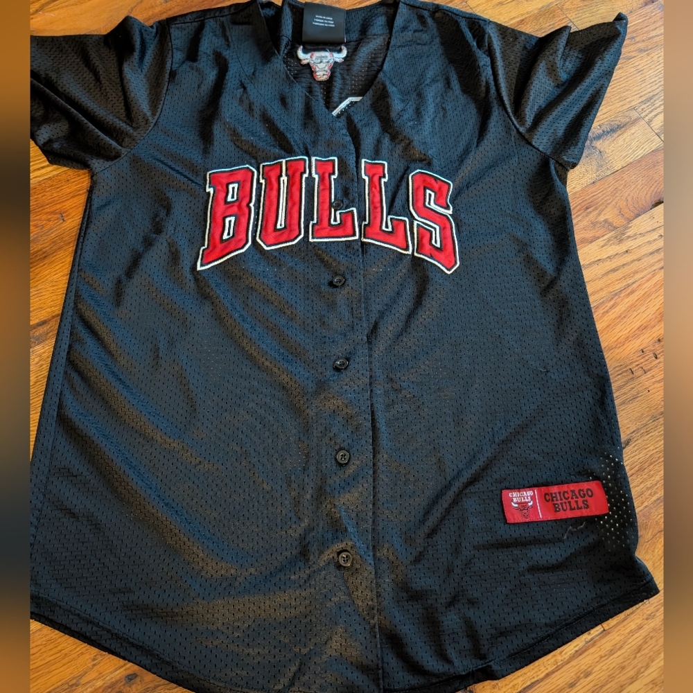 NBA Bulls‎  Black Mesh Jersey